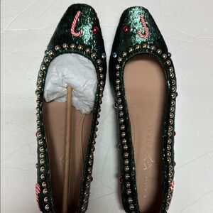 Katy Perry Collections Green Embellished Women's Shoes
